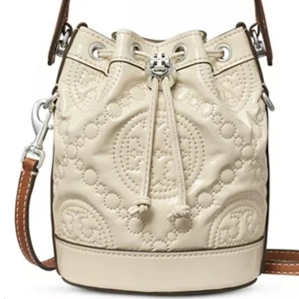 Elegant Cream Bucket Bag